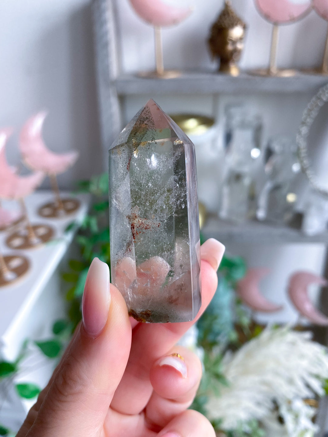 Chipped Tip Inclusion Natural Citrine Tower 