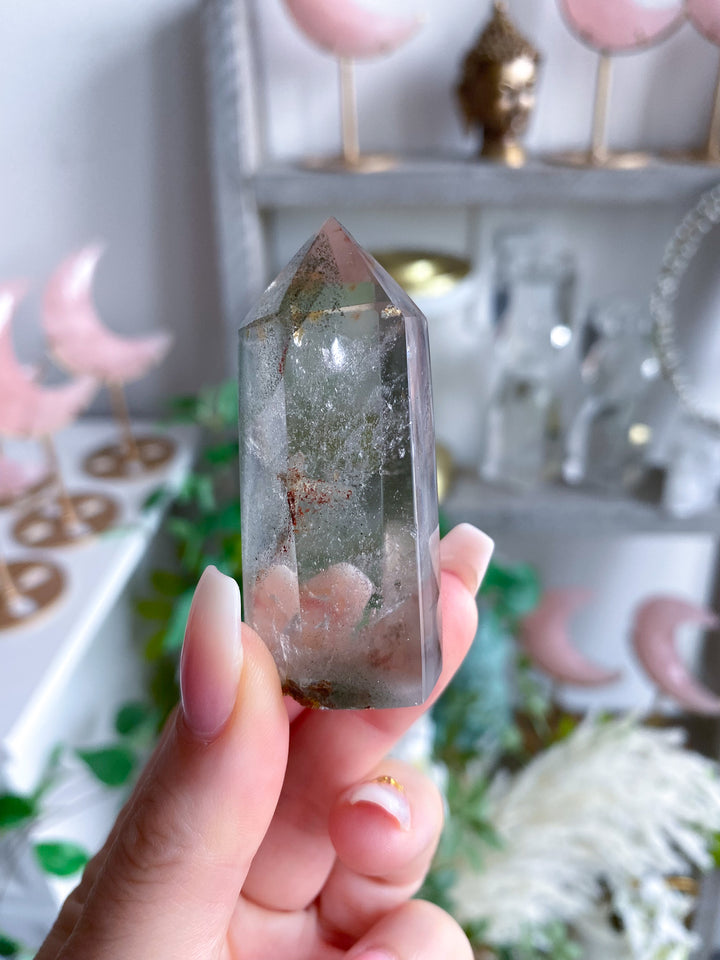 Chipped Tip Inclusion Natural Citrine Tower 