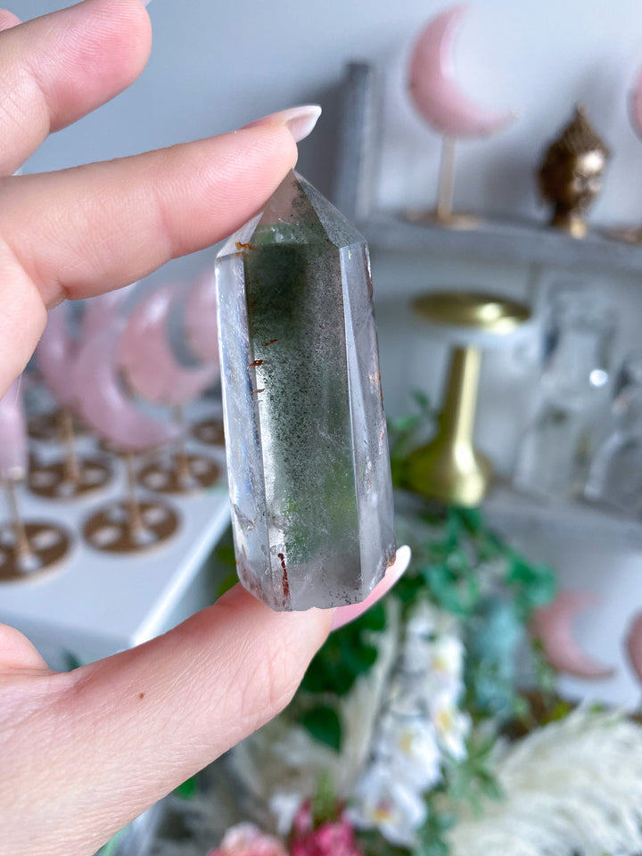 Chipped Tip Inclusion Natural Citrine Tower 