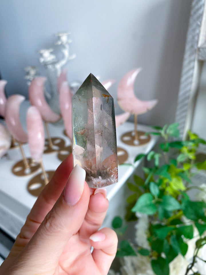 Chipped Tip Inclusion Natural Citrine Tower 