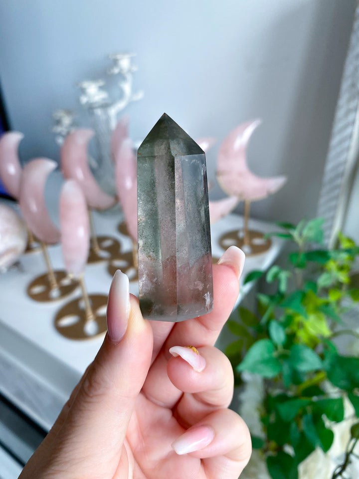 Chipped Tip Inclusion Natural Citrine Tower 