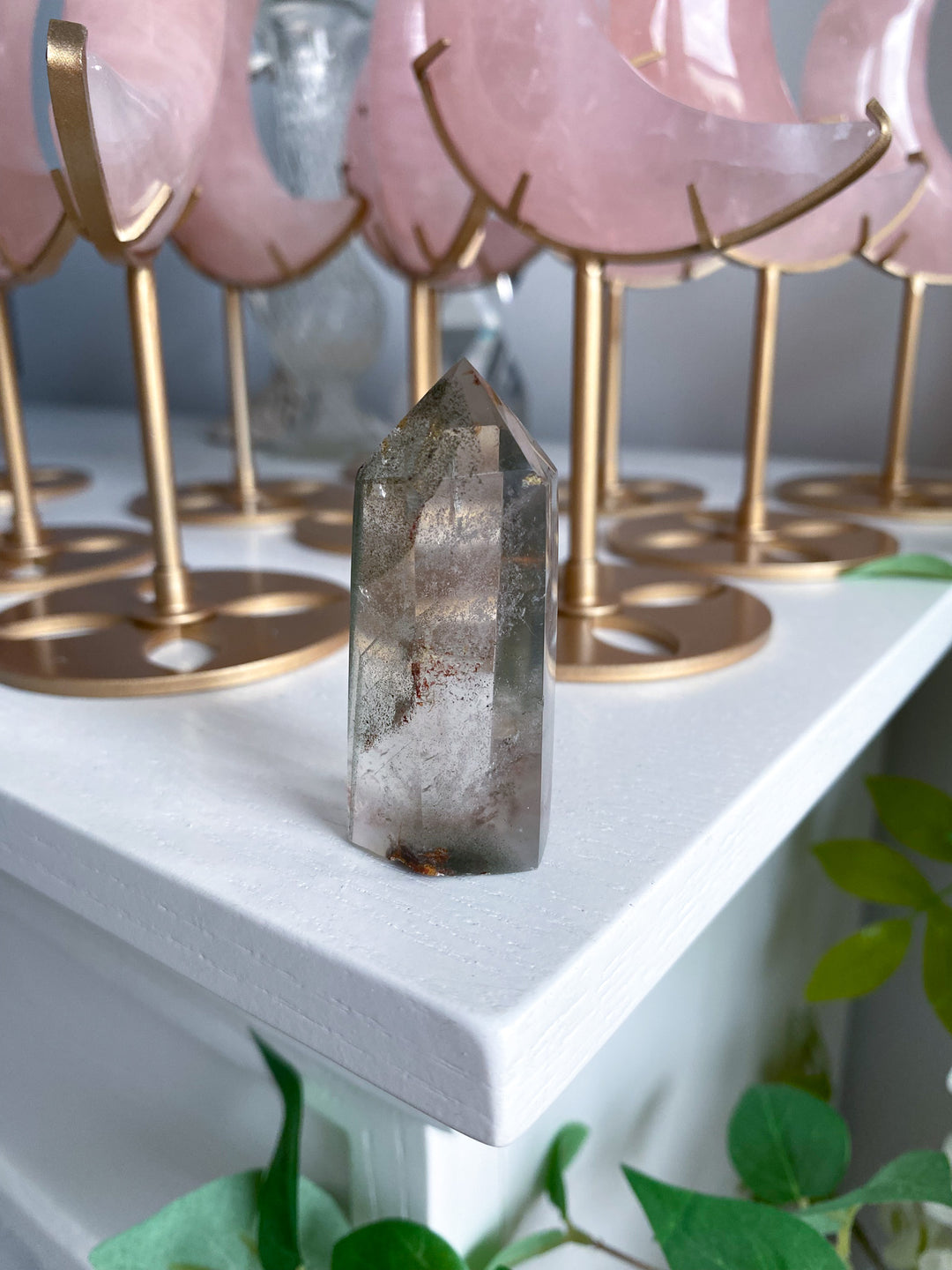 Chipped Tip Inclusion Natural Citrine Tower 