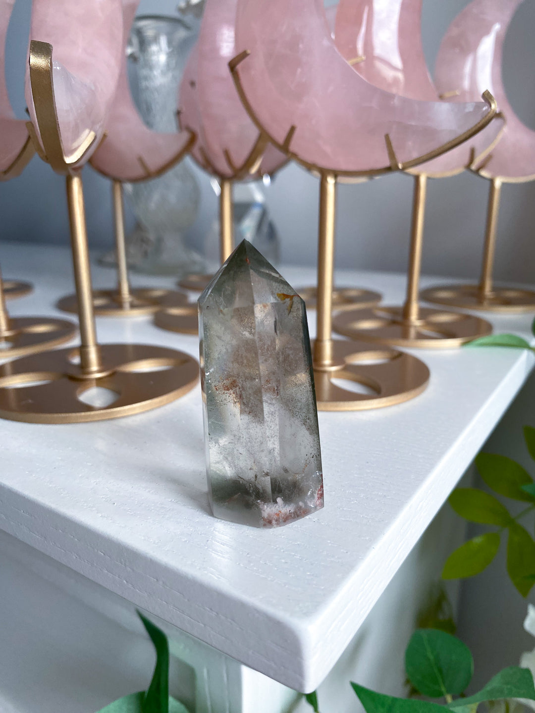 Chipped Tip Inclusion Natural Citrine Tower 