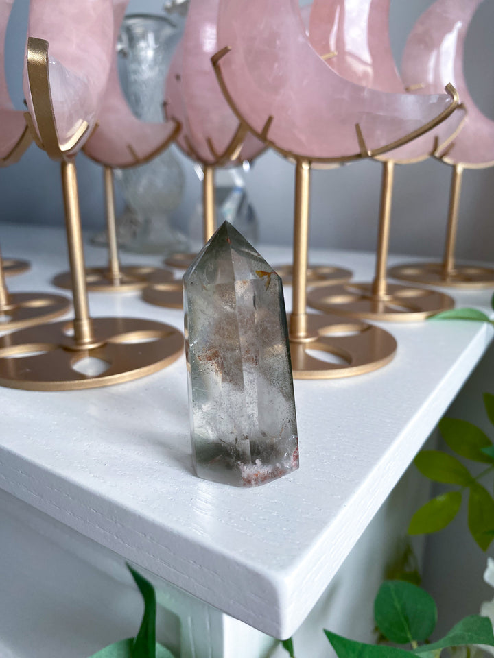 Chipped Tip Inclusion Natural Citrine Tower 
