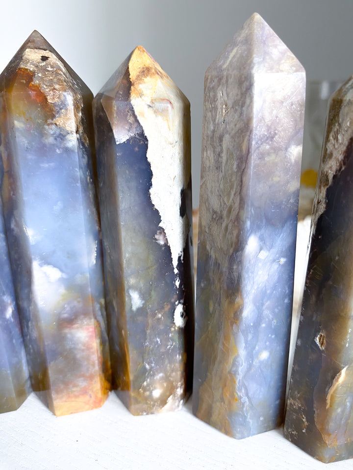 Purple Chalcedony Tower 4"