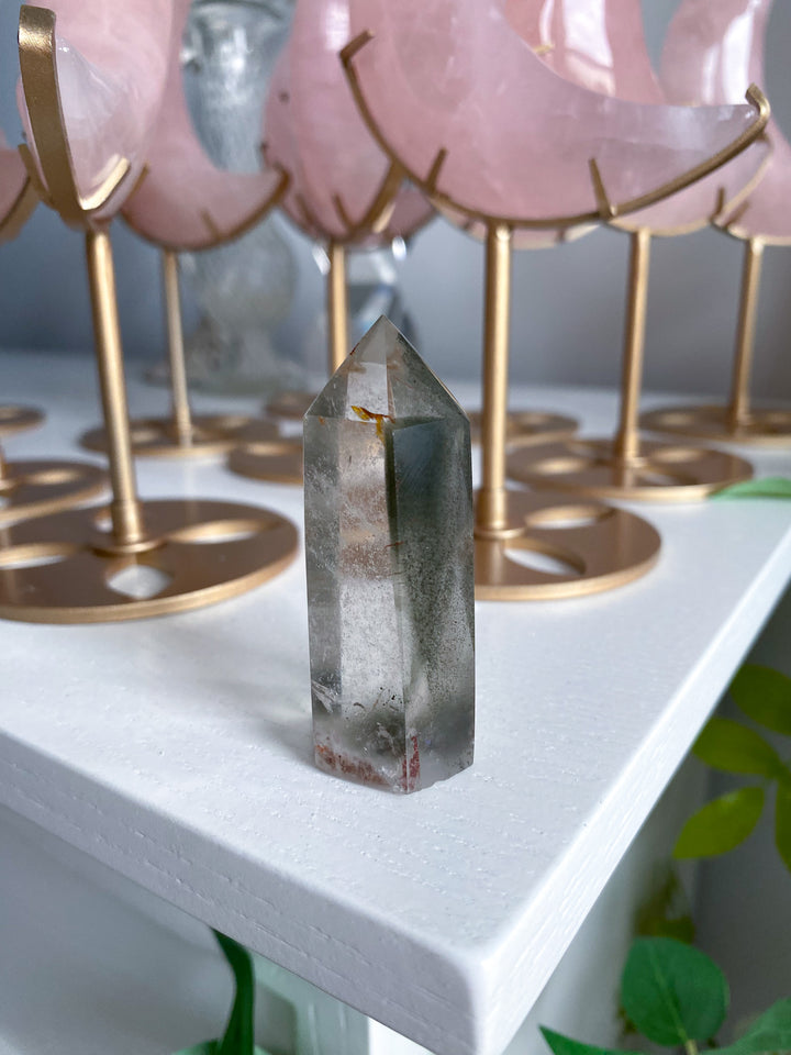 Chipped Tip Inclusion Natural Citrine Tower 