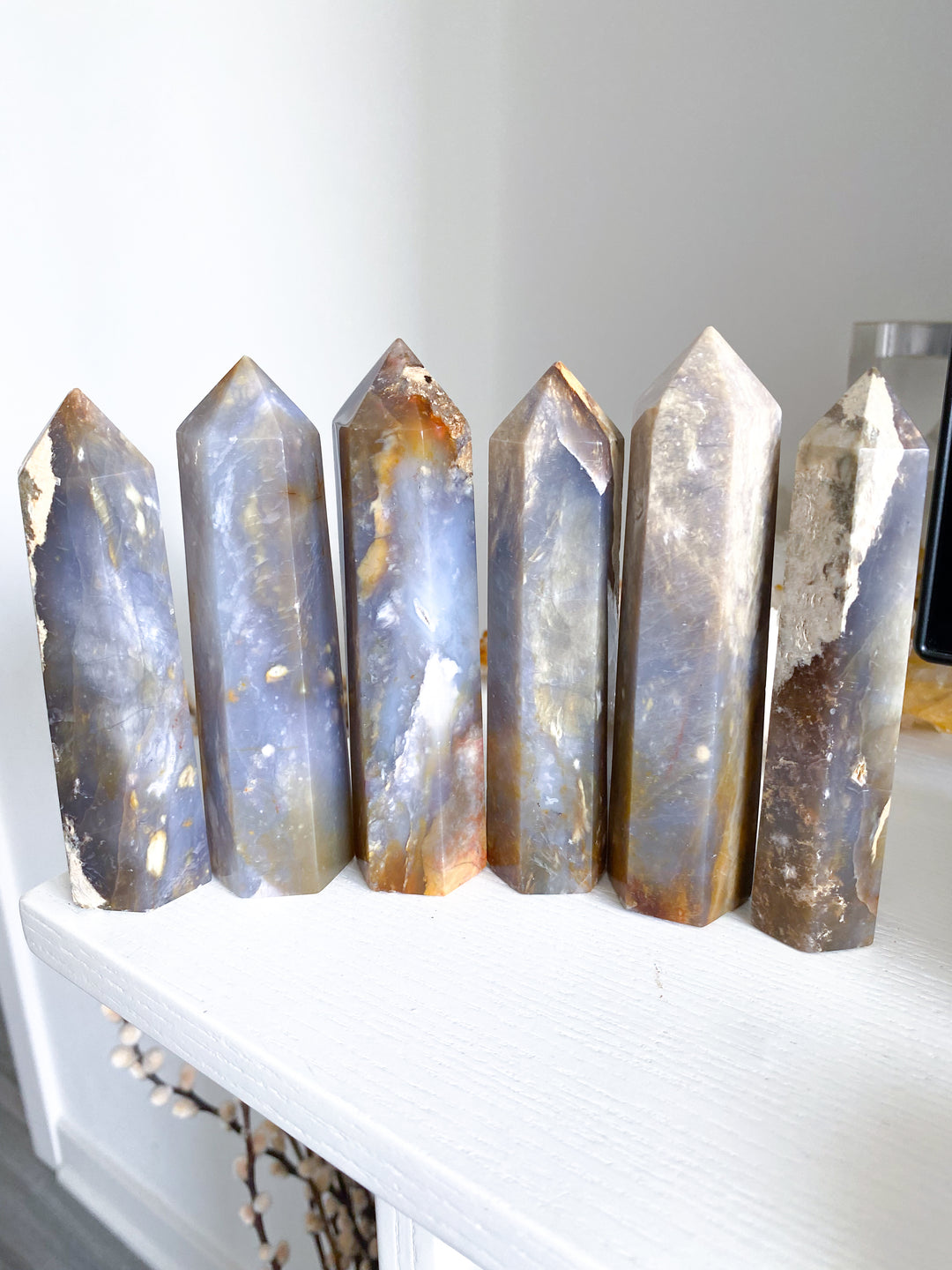 Purple Chalcedony Tower 4"