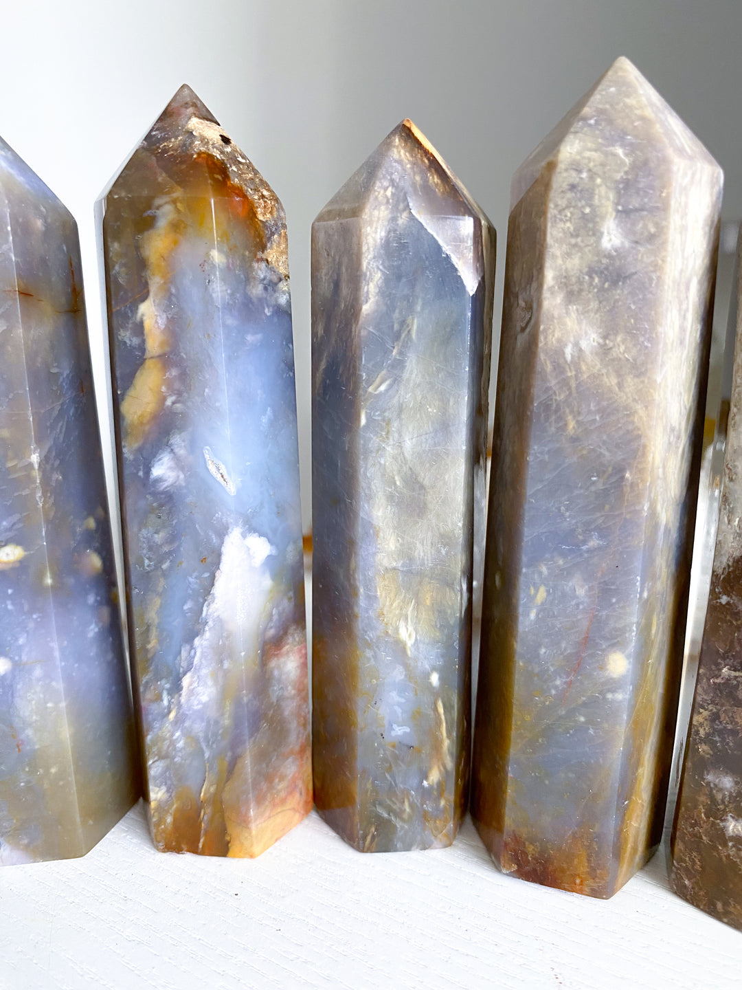 Purple Chalcedony Tower 4"