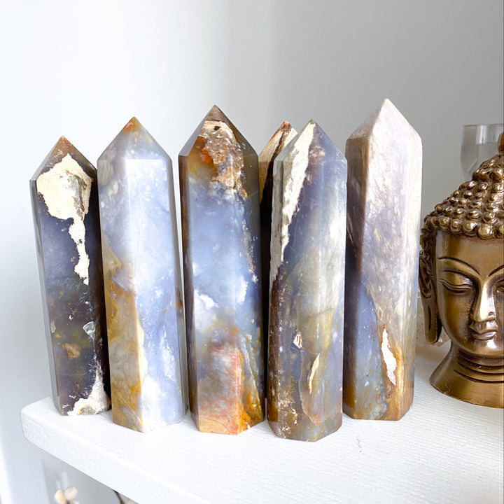 Purple Chalcedony Tower 4"