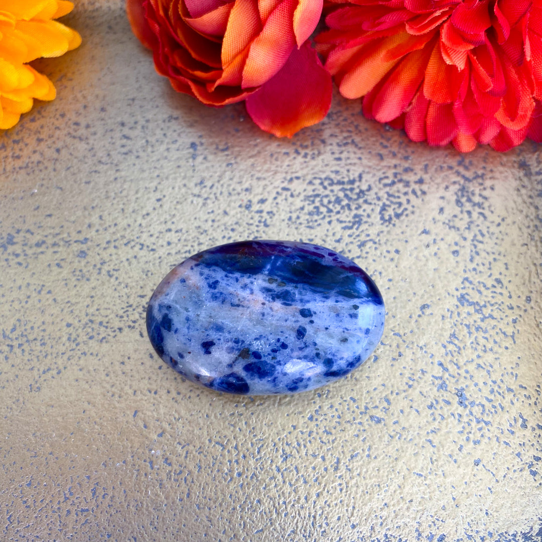 Small Sodalite Palm Stone 