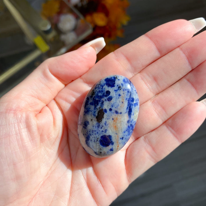 Small Sodalite Palm Stone 