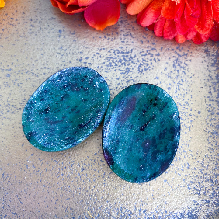 Ruby Zoisite Worry Stone