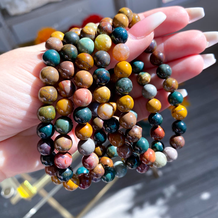 Ocean Jasper 8mm Bracelet