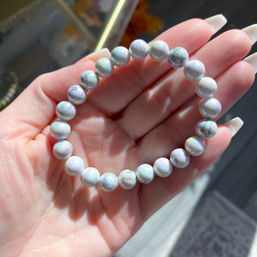 Aura Howlite 8mm Bracelet