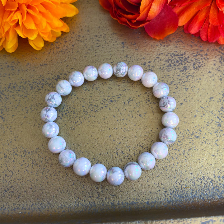 Aura Howlite 8mm Bracelet