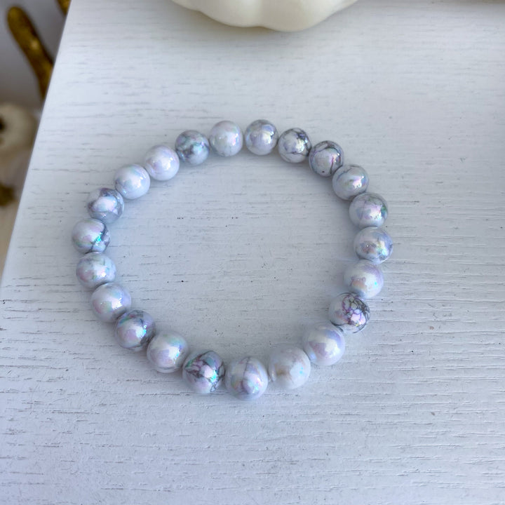Aura Howlite 8mm Bracelet