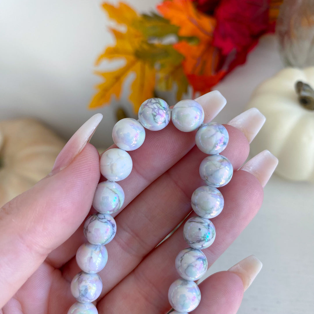Aura Howlite 8mm Bracelet