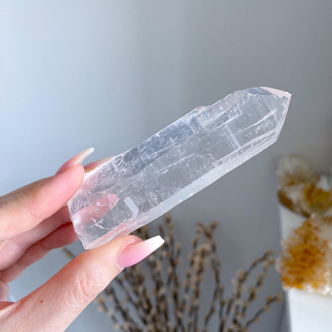 Lemurian Star Seed Quartz #1 - 4" 88 grams