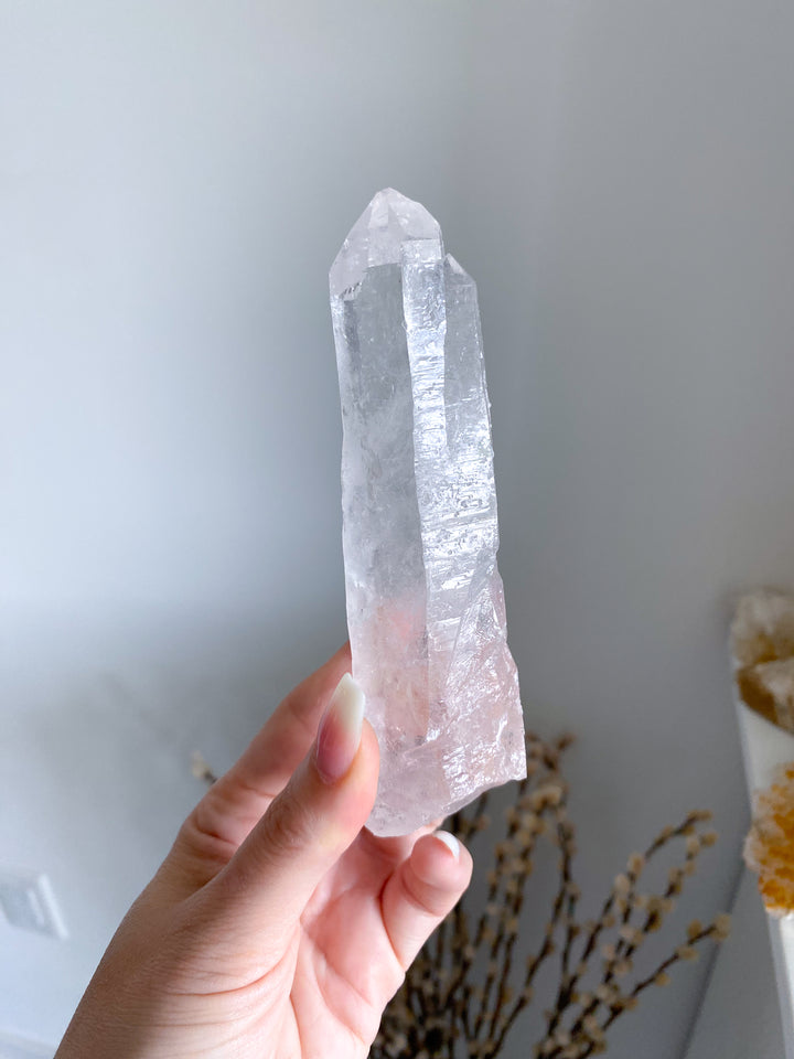 Lemurian Star Seed Quartz Wand #2 - 5", 176 grams