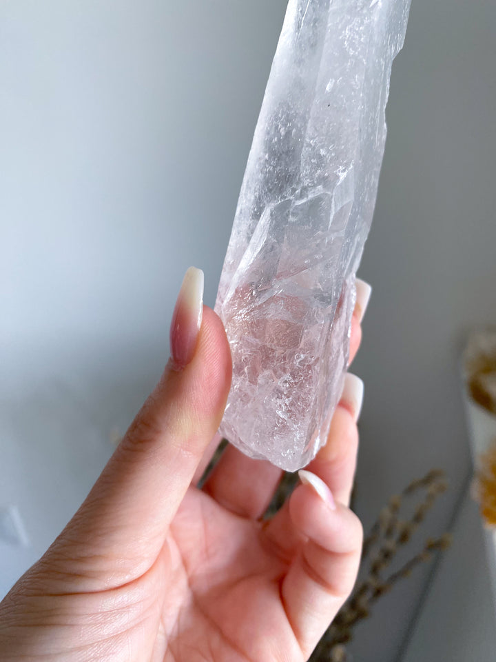 Lemurian Star Seed Quartz Wand #2 - 5", 176 grams