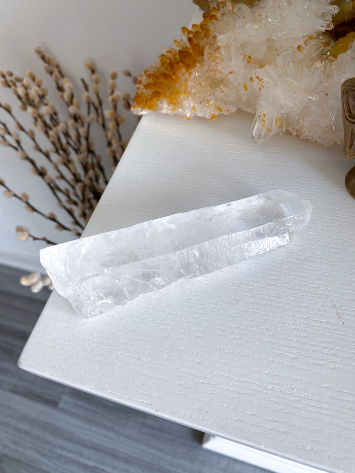 Lemurian Star Seed Quartz Wand #2 - 5", 176 grams