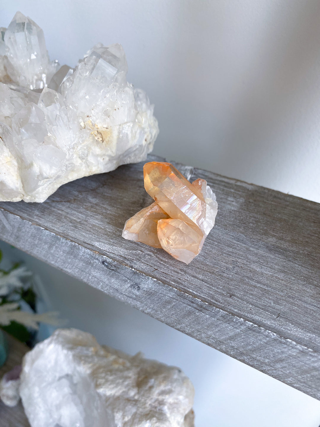Natural Tangerine Quartz Mini Cluster