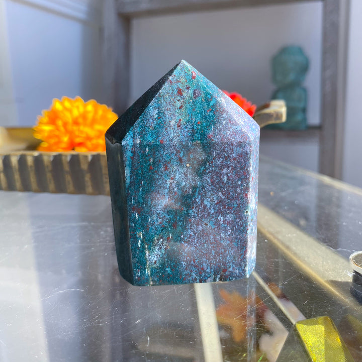 Indonesian Blood Jasper Domino Tower 