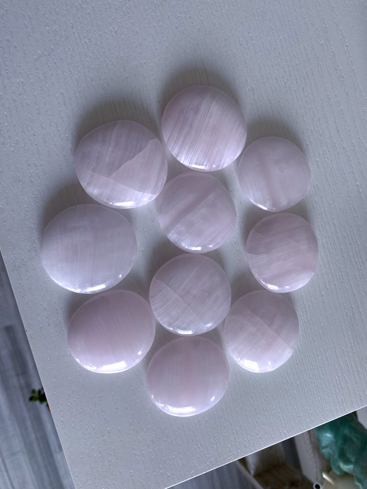 Pink Calcite Coin