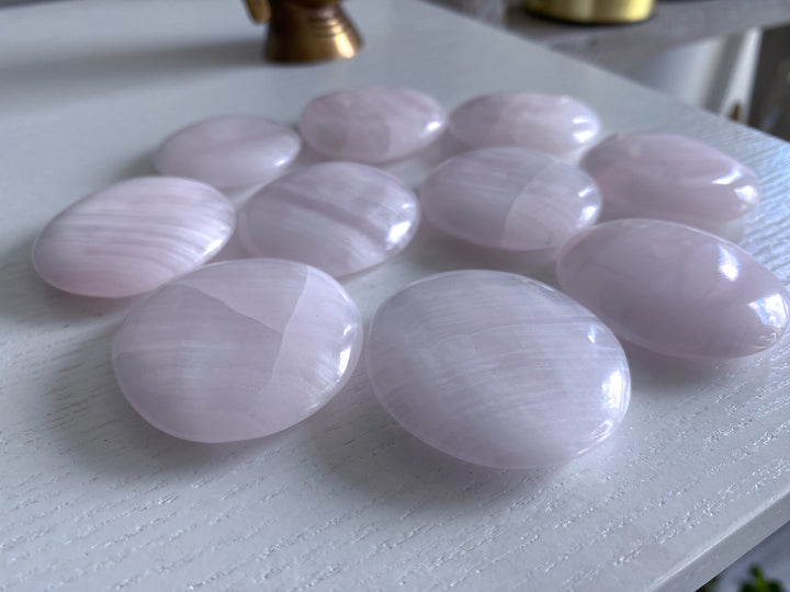 Pink Calcite Coin