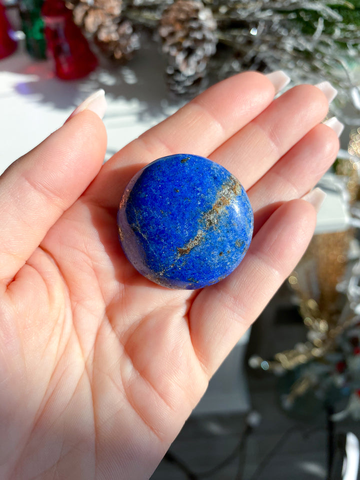 Small Circular Lapis Palm #2