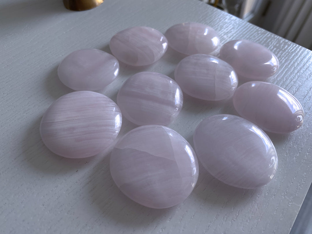 Pink Calcite Coin