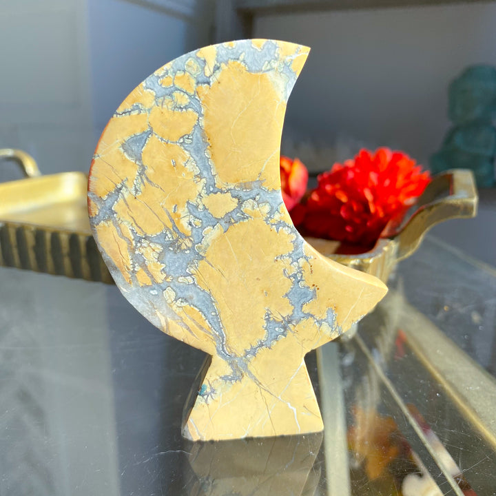 Yellow Maligano Jasper Standing Moon 