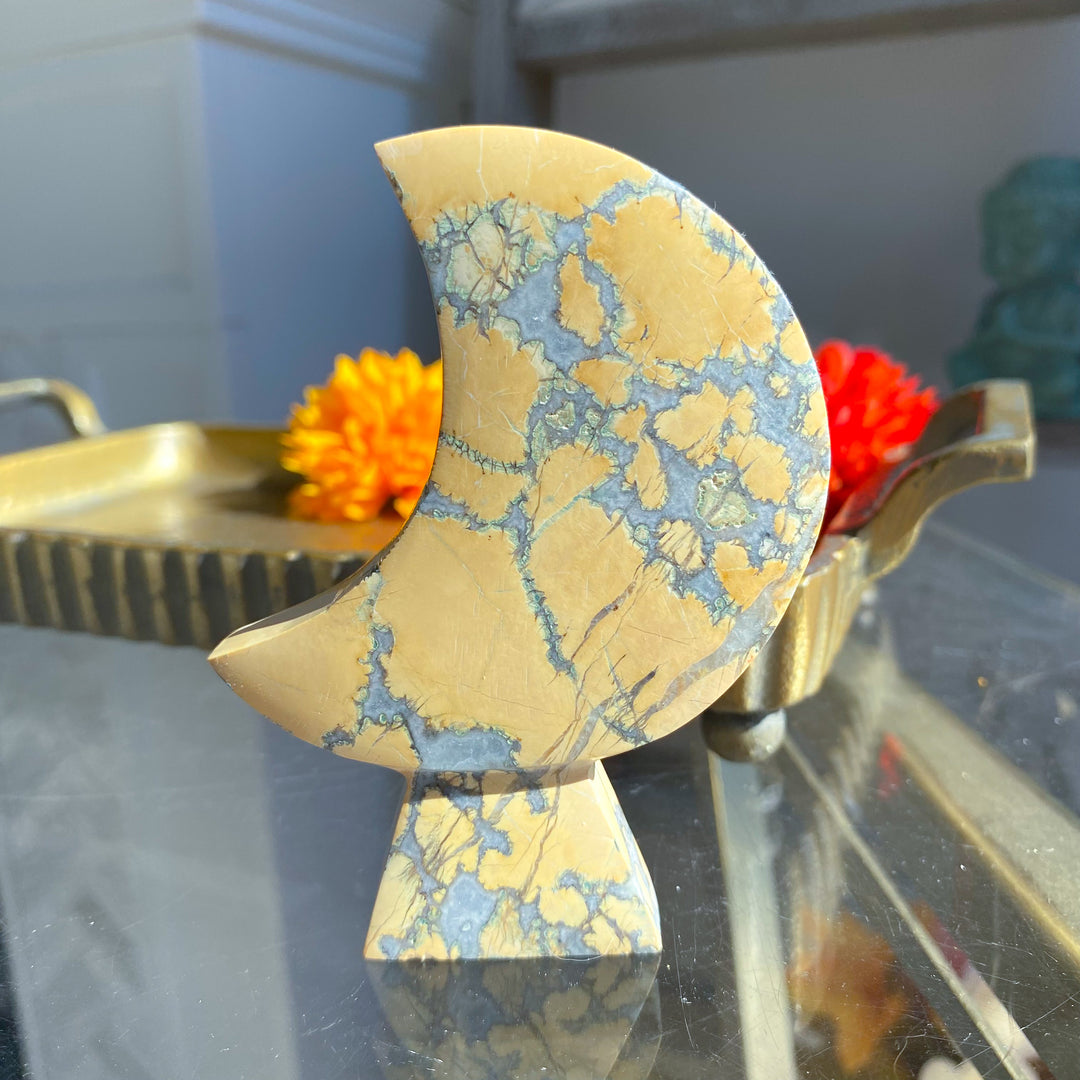 Yellow Maligano Jasper Standing Moon 