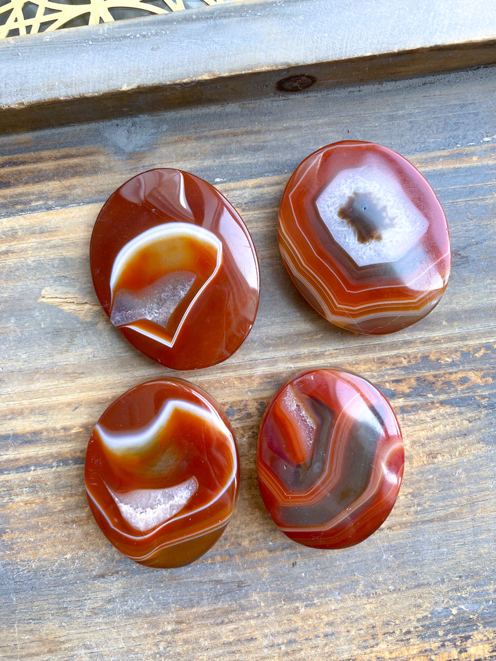 Carnelian Palm Stone - You Choose