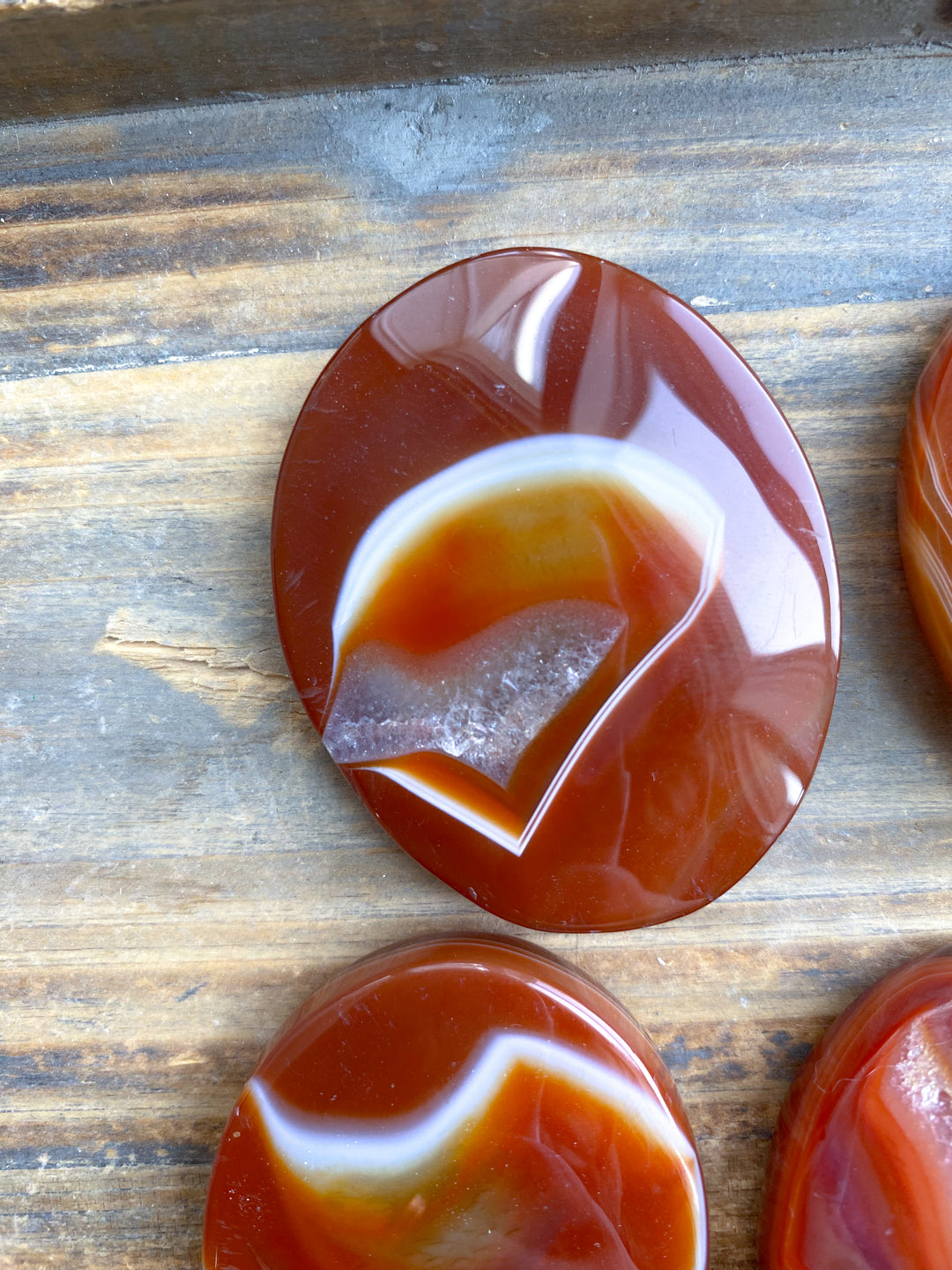Carnelian Palm Stone - You Choose