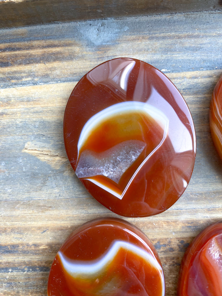 Carnelian Palm Stone - You Choose