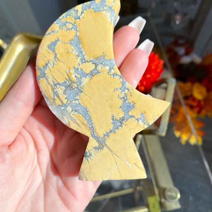 Yellow Maligano Jasper Standing Moon 