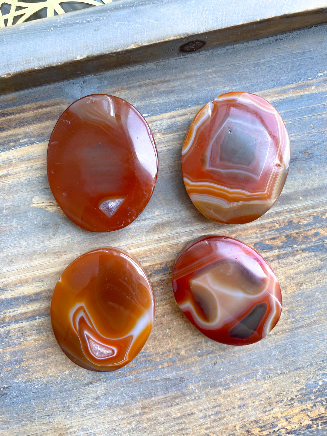 Carnelian Palm Stone - You Choose
