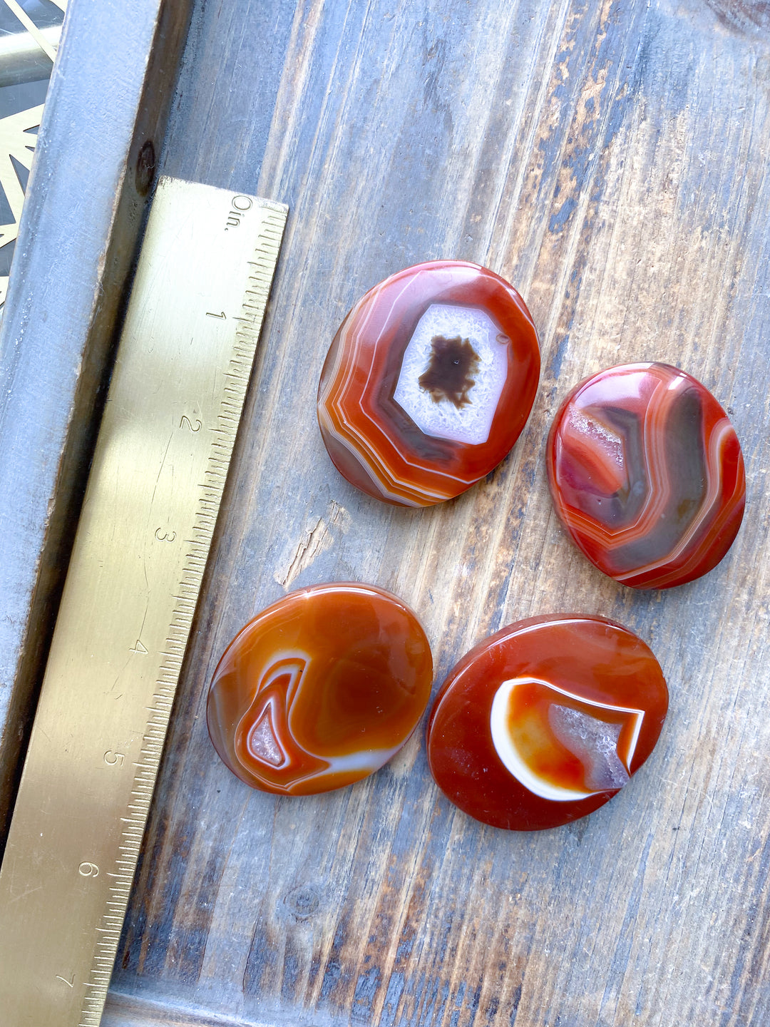 Carnelian Palm Stone - You Choose