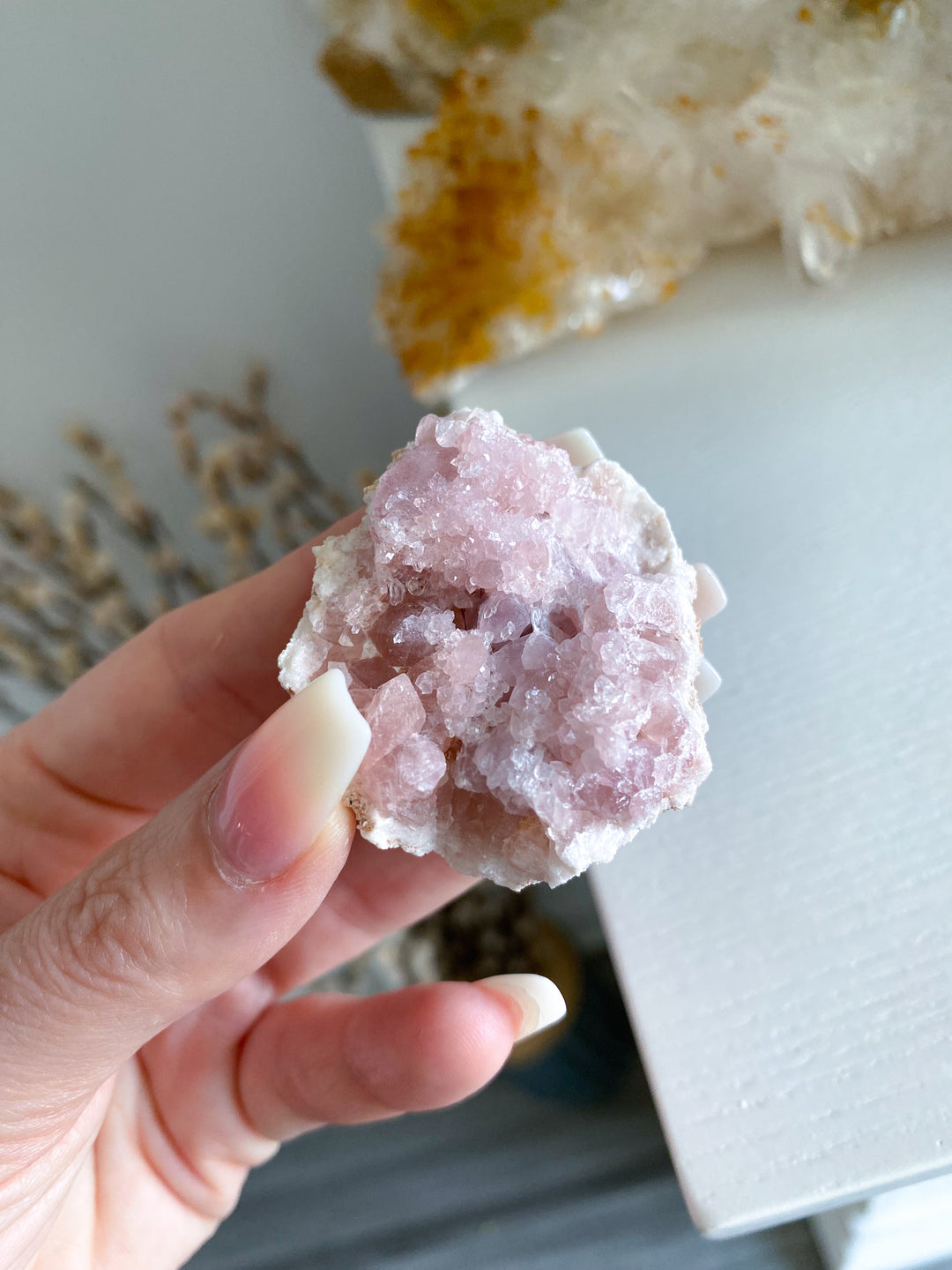 Small Pink Amethyst Cluster #16