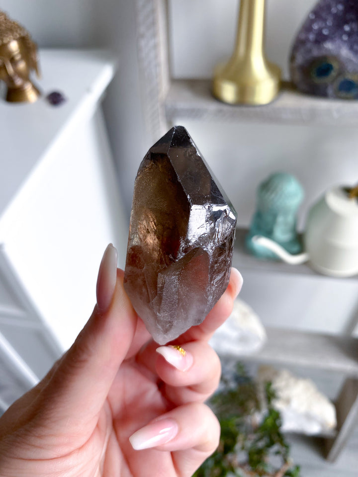 Raw Smokey Quartz Point 