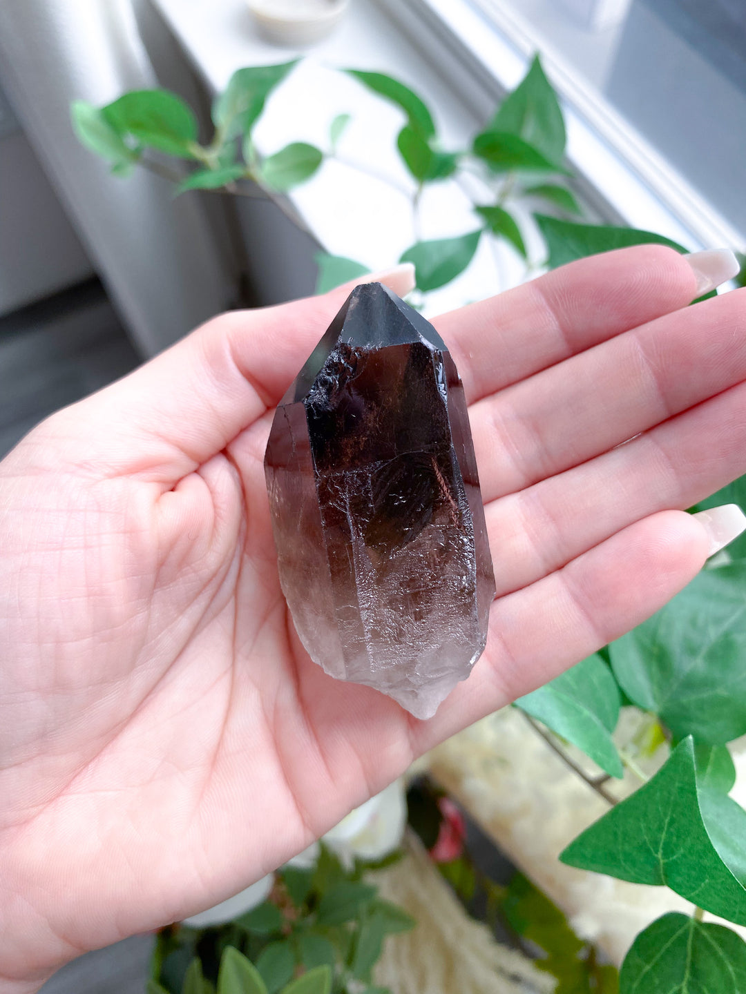 Raw Smokey Quartz Point 