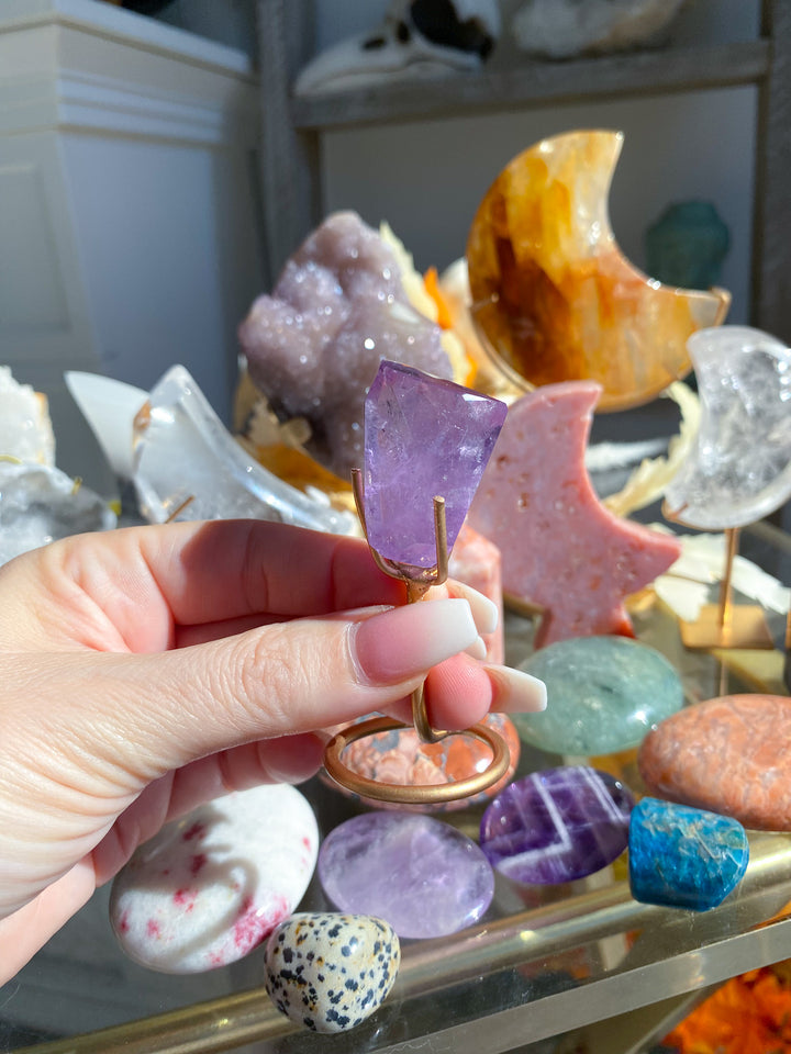 Small Amethyst Freeform on Stand 