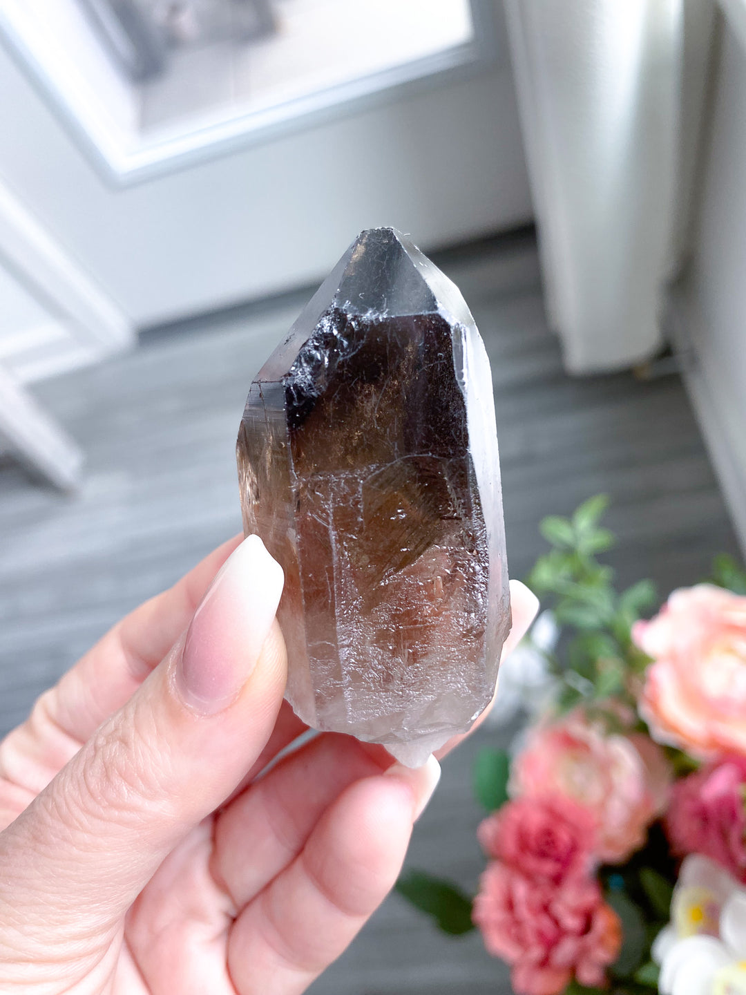 Raw Smokey Quartz Point 
