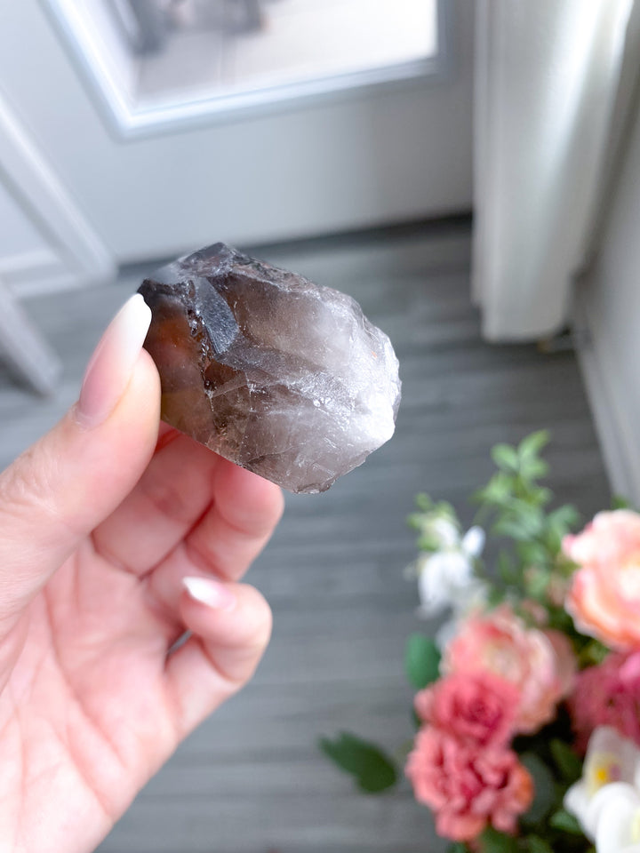 Raw Smokey Quartz Point 