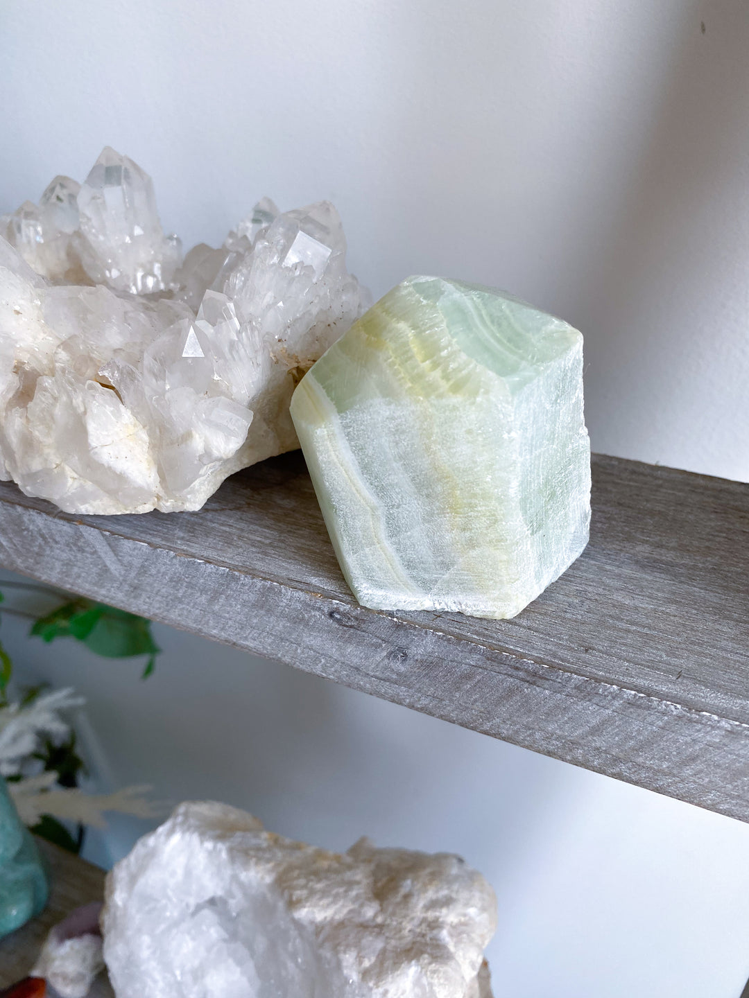 Green Calcite Top Polish Point #3