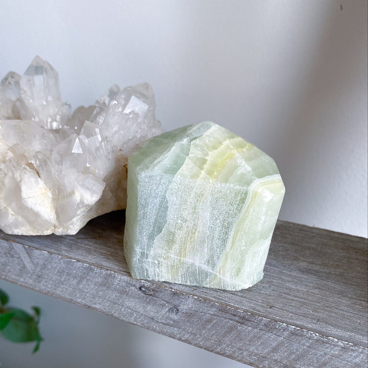 Green Calcite Top Polish Point #3