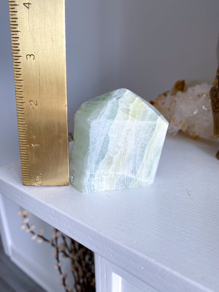 Green Calcite Top Polish Point #3