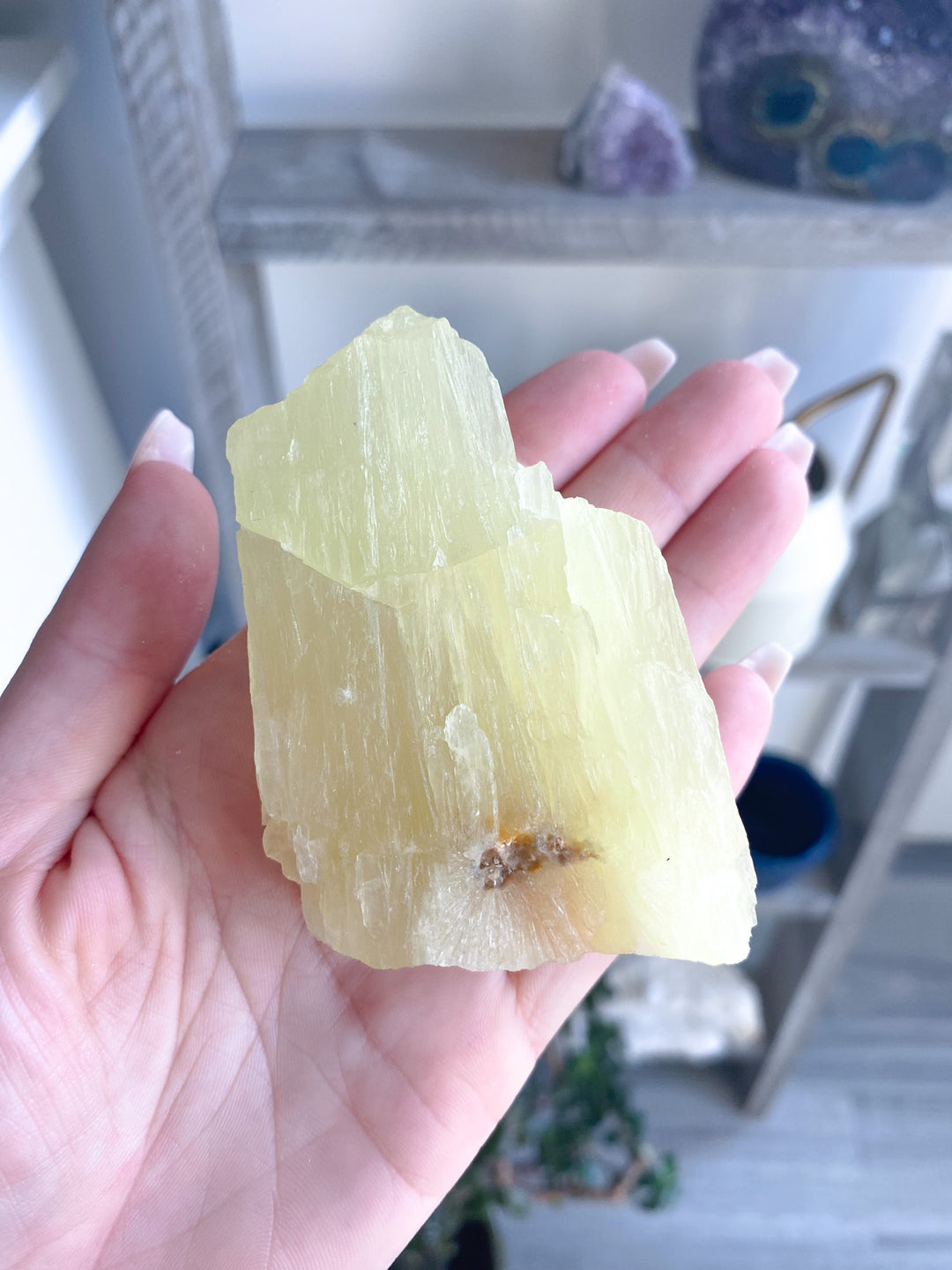 Lemon Calcite Raw Chunk 