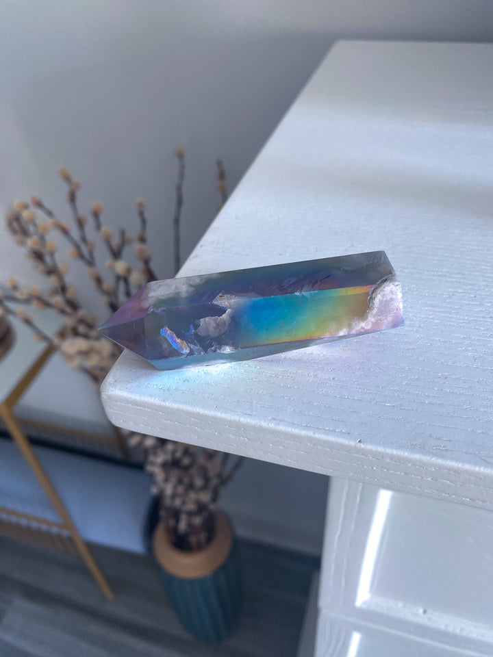 Imperfect Aura Flower Agate Tower 
